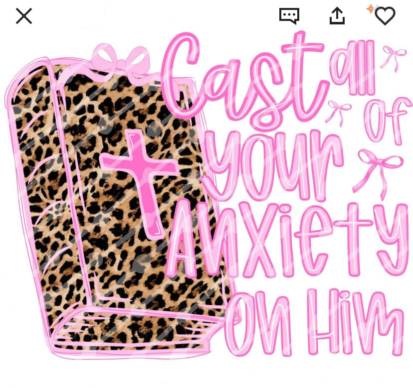 Cast all your anxieties t shirts