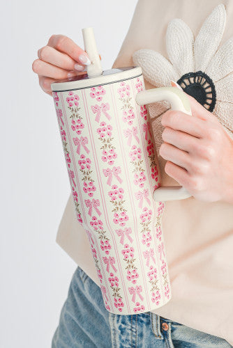 Shabby chic tumbler