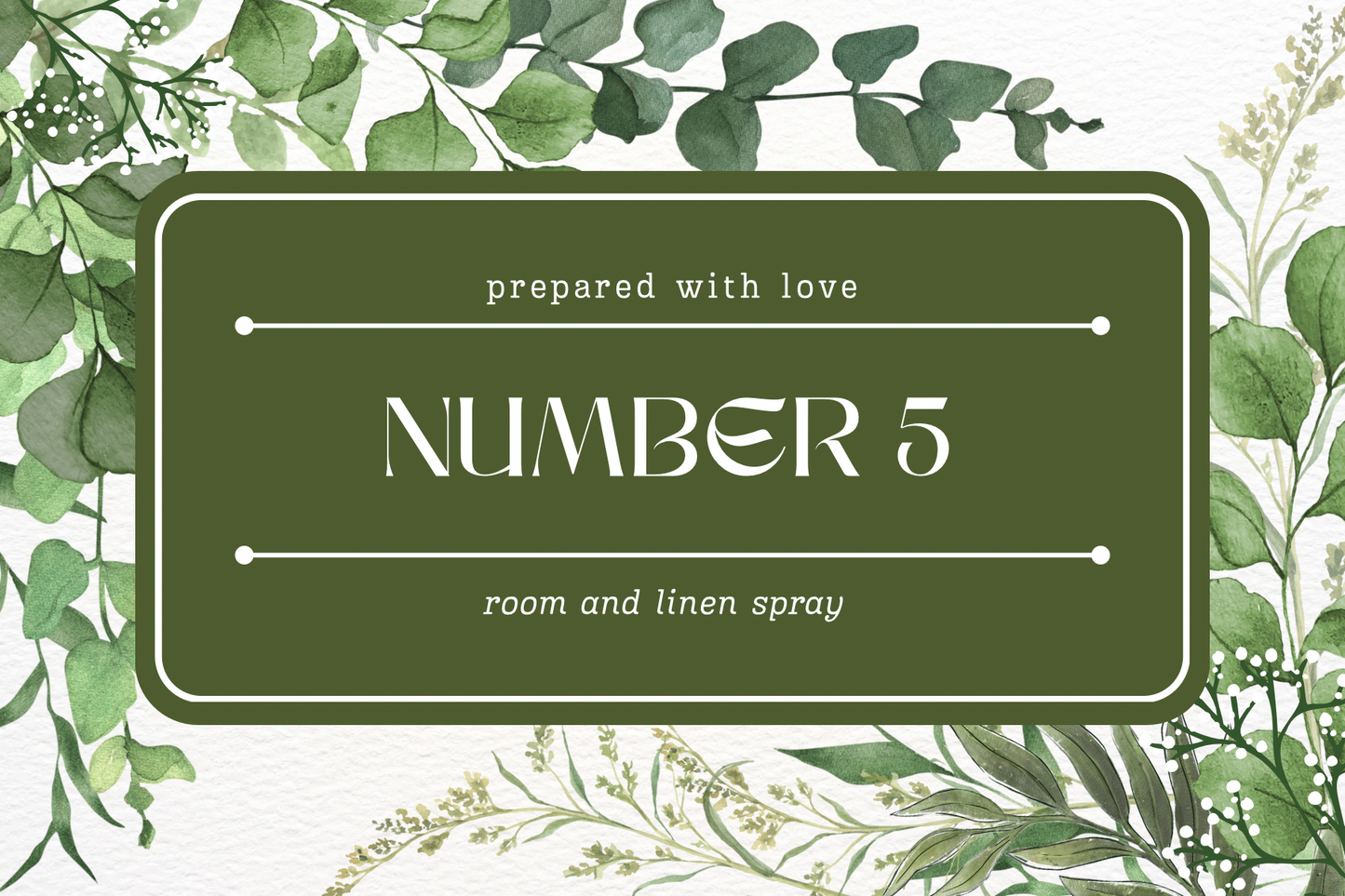 Number 5 room spray