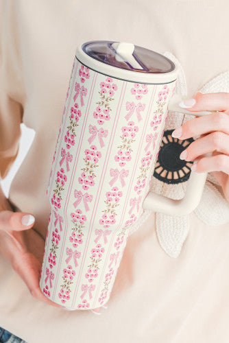 Shabby chic tumbler
