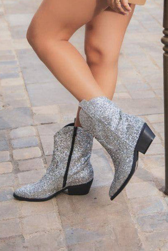Britt loves sparkle booties