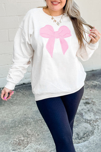 Bow perfect sweat shirt Plus